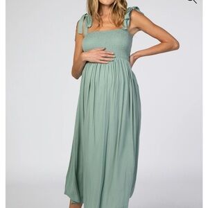 Pink blush maternity dress